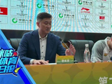 杜锋指导赛后发布会点评比赛，并感谢了现场球迷的支持