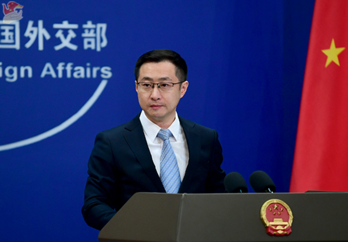外交部发言人林剑 资料图（视觉中国）