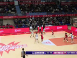 山东女篮半场36比35领先四川女篮