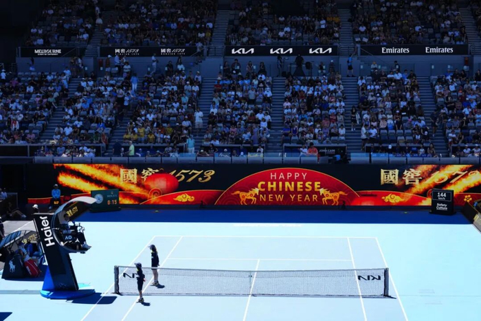 图为2026澳网现场