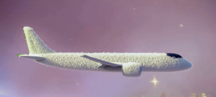 ▲渝北制造的超细玻璃纤维棉为C919穿上“大棉衣”。