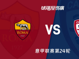 【意甲联赛第24轮】罗马vs卡利亚里伤病名单最新(2026年02月10日) - 球迷屋