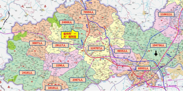 红线为瑞苍高速选定的线位方案，蓝线为原方案。受访者供图