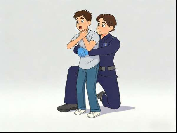 急救示意图。（受访者供图）