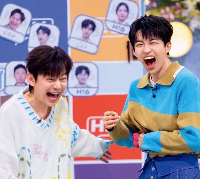 黄子弘凡（右）参加湖南卫视综艺节目《你好，星期六》。（黄子弘凡工作室供图）