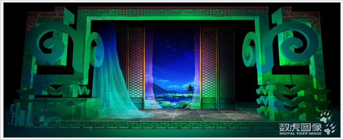 多媒体舞美设计图(西施)