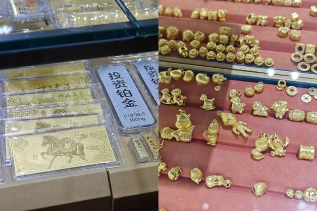 图为水贝黄金产品。黄指南/摄