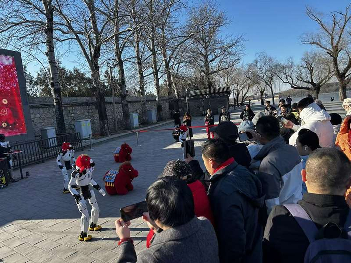 颐和园上演机器人表演。颐和园供图