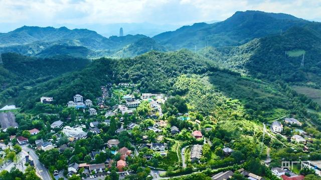 湖州市安吉县横山坞村隐于青山绿水间的民宿集群（央广网发 陈谷 摄）