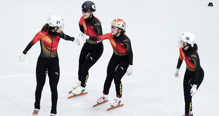 冬奥会｜短道速滑——中国队获女子3000米接力B组决赛第一名