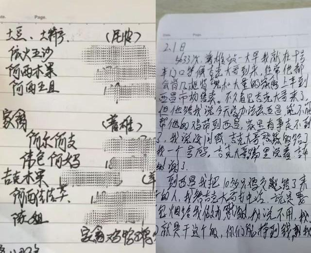 大凉山“慢火车”传承的手账本。受访者供图