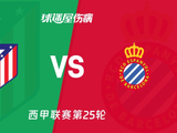 【西甲联赛第25轮】马竞vs西班牙人伤病名单最新(2026年02月22日) - 球迷屋