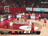 中国男篮首节11比21落后日本队