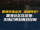 香港突发山火深圳可见，香港北区区议员：火情已得到有效控制