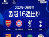 欧冠16强出炉：英超6队！亚特兰大意甲独苗 博德闪耀最大黑马