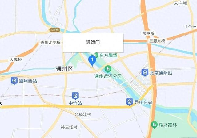 △通运门地铁站位置