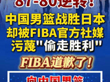 FIBA向中国男篮和球迷致歉