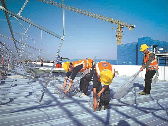     成德线德阳北车辆段施工现场。