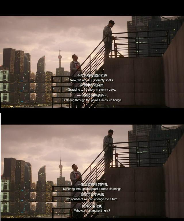 《飞驰人生》中合唱《光辉岁月》的场景（图片来源：豆瓣）