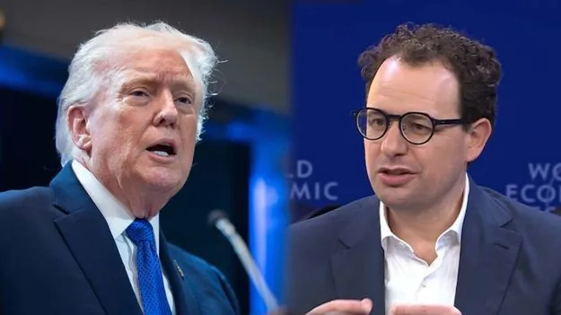 美国总统特朗普（左）与Anthropic公司CEO阿莫代伊 资料图