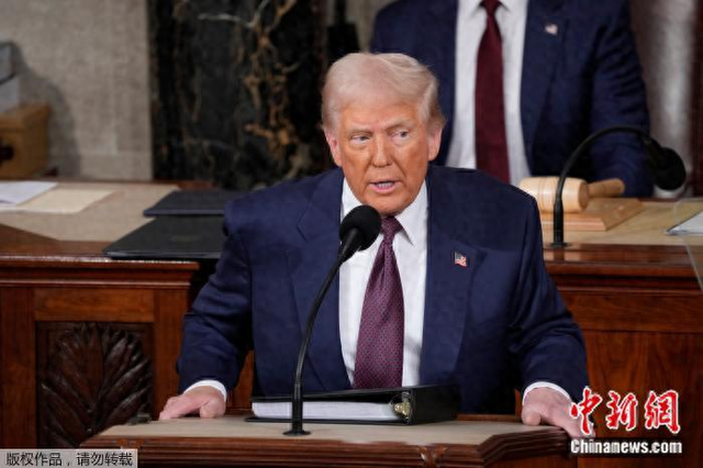 资料图：美国总统特朗普。