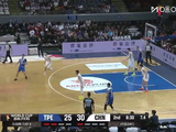 中国男篮上半场50-51落后中国台北1分
