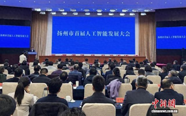 3月1日，江苏扬州市举行首届人工智能发展大会。 崔佳明 摄