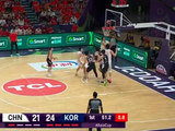 男篮亚洲杯|半场战报:中国46:35韩国,王俊杰15分