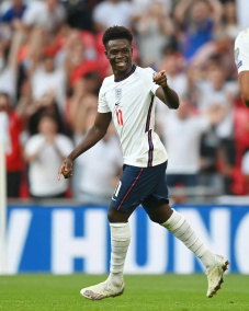 萨卡在英格兰国家队