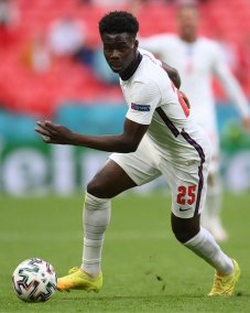 萨卡在英格兰国家队