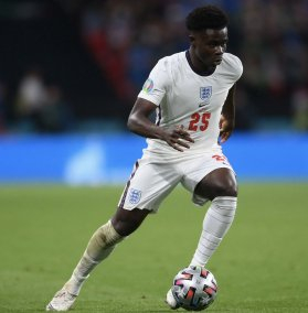 萨卡在英格兰国家队