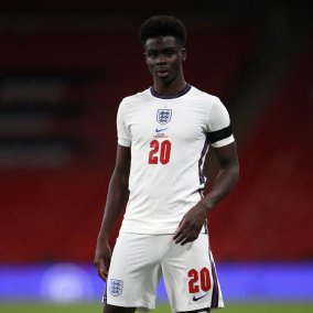 萨卡在英格兰国家队