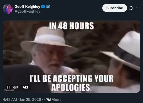 Geoff的本意是想打脸那些唱衰游戏的媒体，当然最后谁被打脸就是另一回事了