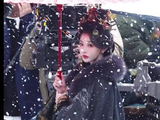 孔雪儿《昭阳公主》雪中撑伞路透再出神图