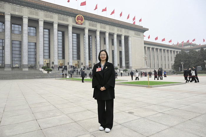 全国人大代表、东浩兰生会展集团工会副主席陈达。受访者 供图