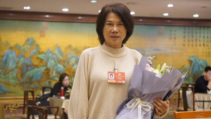 全国人大代表、格力电器董事长董明珠（何强 摄）