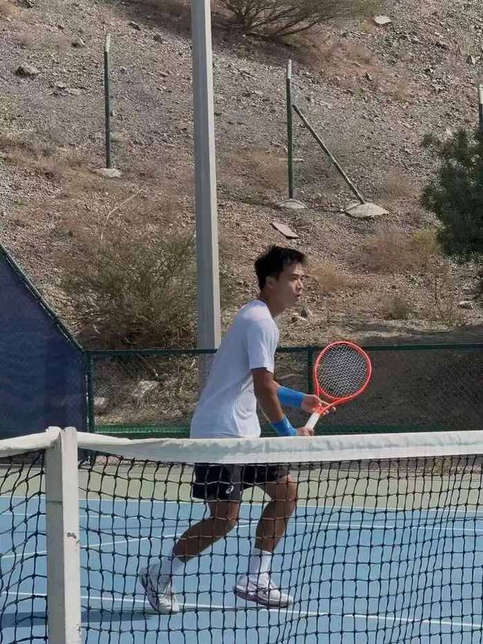 　▲孙发京在富查伊拉训练备战。受访者供图