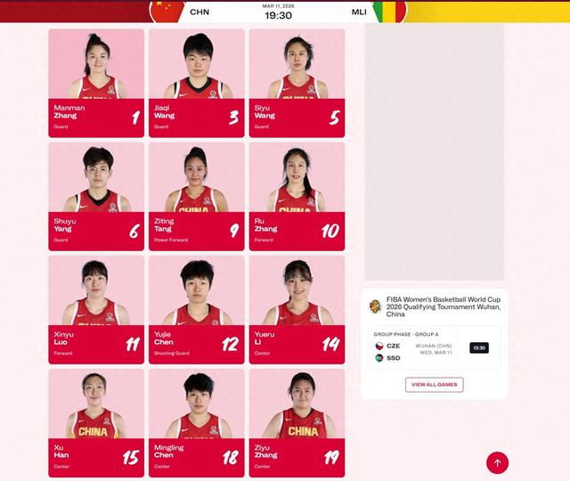 国际篮联官网截图