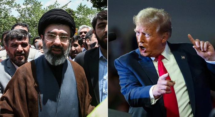 穆杰塔巴·哈梅内伊和特朗普 资料图