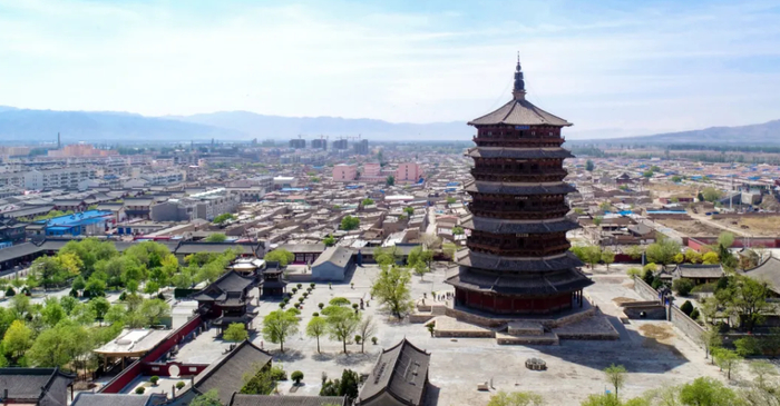 应县木塔外景 图源：应县县委宣传部