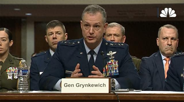 当地时间3月12日，格林克维奇在参议院听证会上作证。 视频截图 