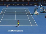 小威2015澳网第四轮发球直得4分逆转穆古鲁扎
