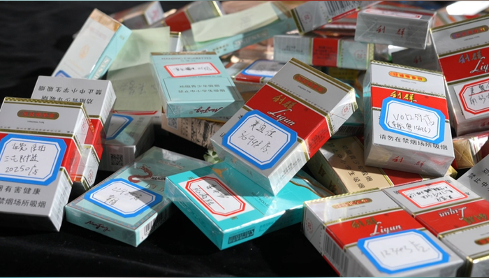 记者在多地美宜佳便利店购买的卷烟