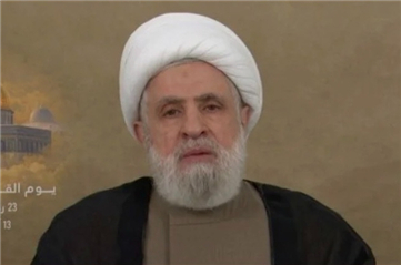 △黎巴嫩真主党领导人纳伊姆·卡西姆（资料图）