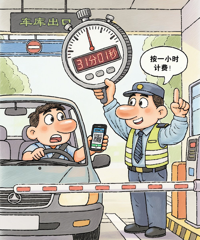 停车费“向上取整”该纠偏了