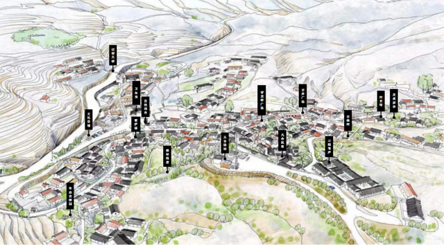 苇子水村保护利用设计方案示意图