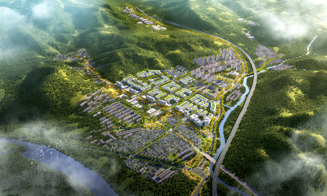 军庄镇中心区规划示意图