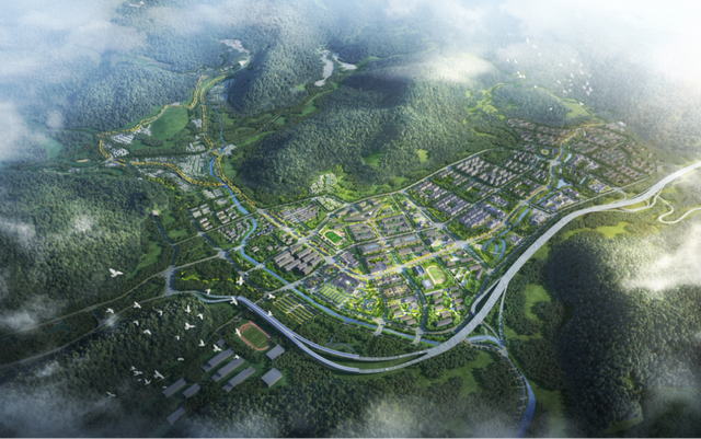 潭柘寺镇中心区规划示意图