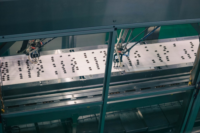 ▲黑金刚巧克力的生产车间。（田邦佐摄）