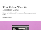 浪漫喜剧式微引发文化反思，爱情叙事缺失影响深远